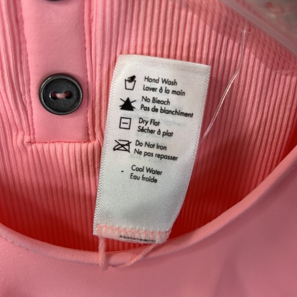 L*SPACE PINK RIBBED FLOAT ON ONE PIECE SWIM SUTE NWT SZ L - Picture 10 of 10